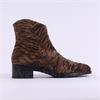 Wonders Bonjour Low Heel Ankle Boot - Brown Zebra